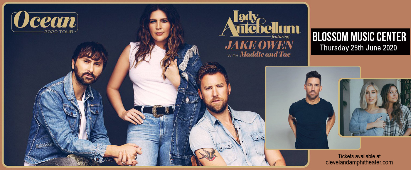 lady antebellum, jake owen & maddie and tae at blossom music