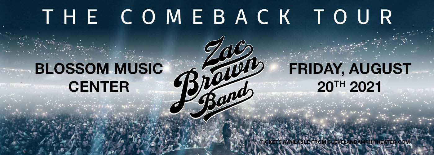 Zac Brown Band Tickets 20th August Blossom Music Center