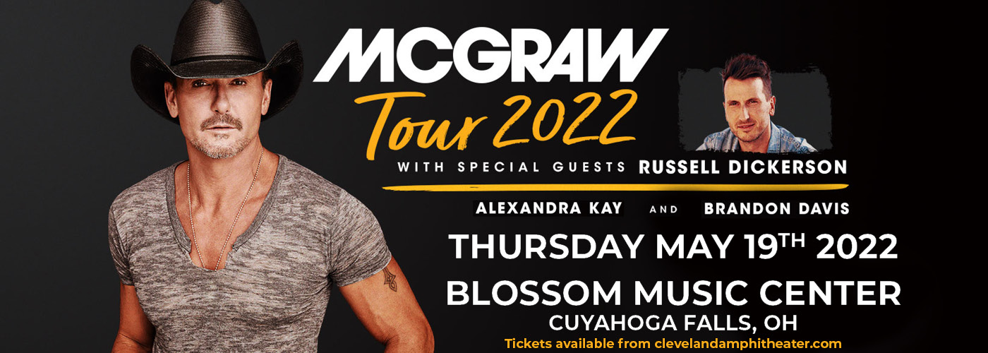 Tim McGraw McGraw Tour 2022 with Russell Dickerson Tickets 19th May