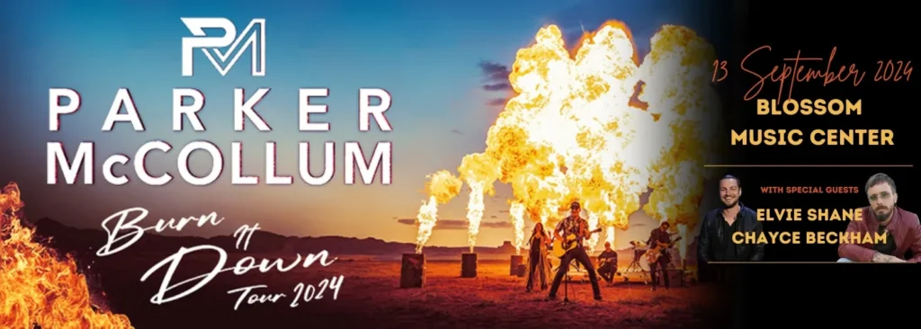 Parker McCollum's 'Burn It Down' Tour at Blossom Music Center